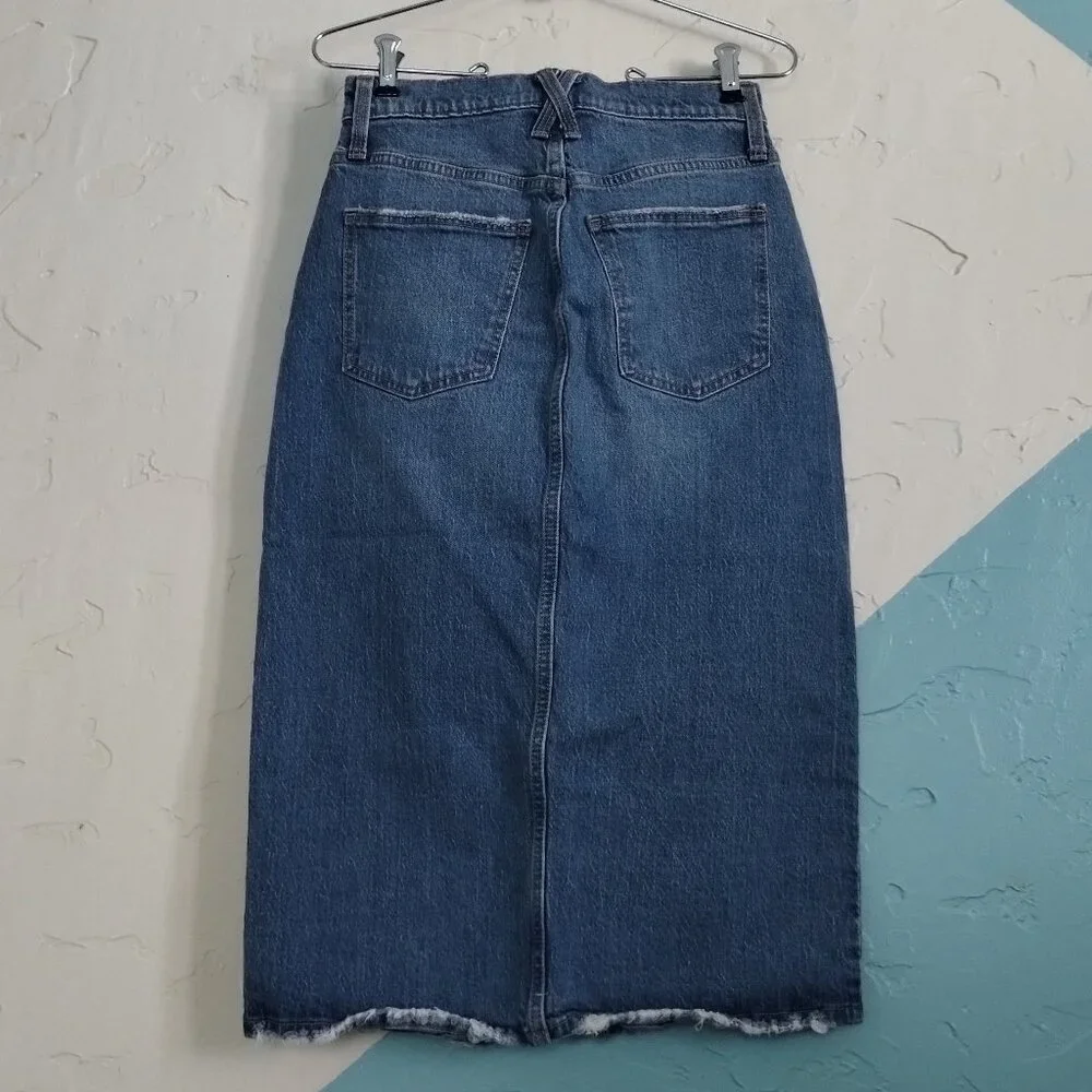 Universal Thread High-Rise Midi Jean Skirt - Picture 5 of 11